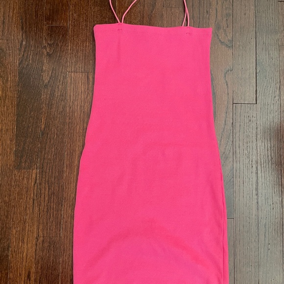 Zara Hot Pink Thin Strap Dress - Picture 3 of 6